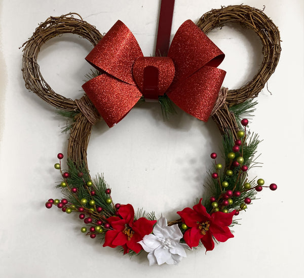 Mickey Inspired Christmas Wreath